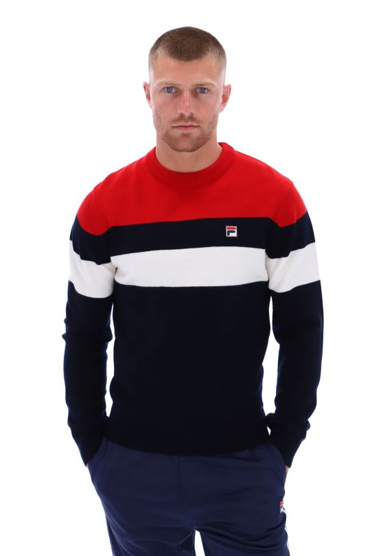 abner pletená barva blokovaná crew fila 0668L3284FILA
