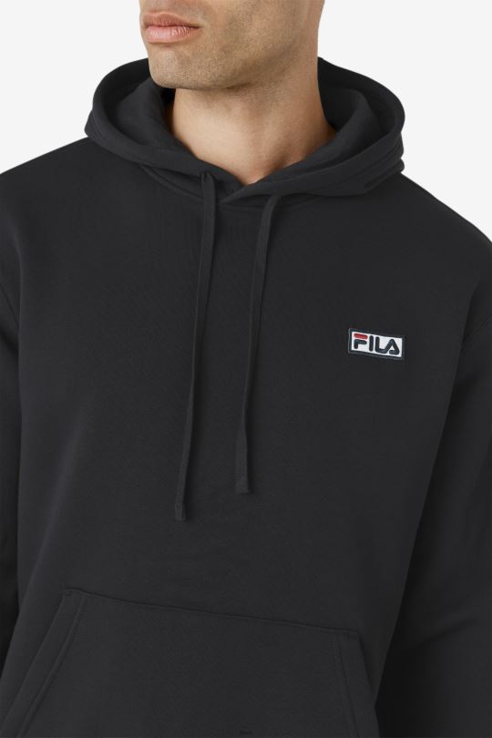 algot mikina s kapucí fila černá/bílá 0668L434 Černá bílá FILA