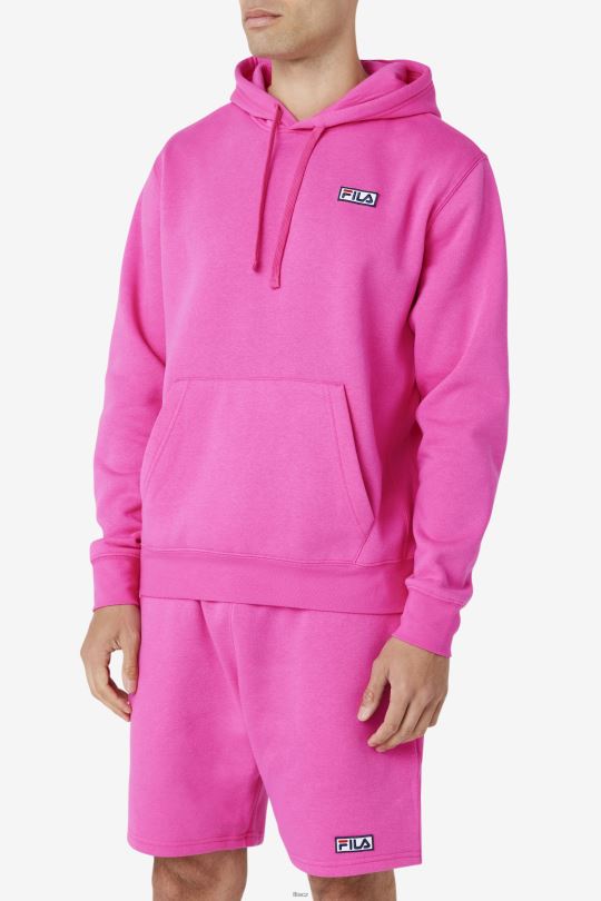 algot mikina s kapucí fila růžová glo 0668L452 růžové glo FILA