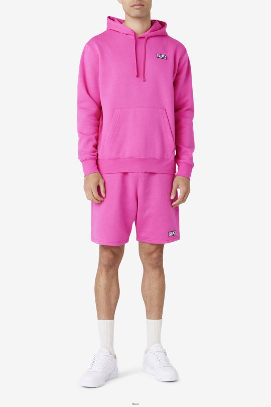 algot mikina s kapucí fila růžová glo 0668L452 růžové glo FILA