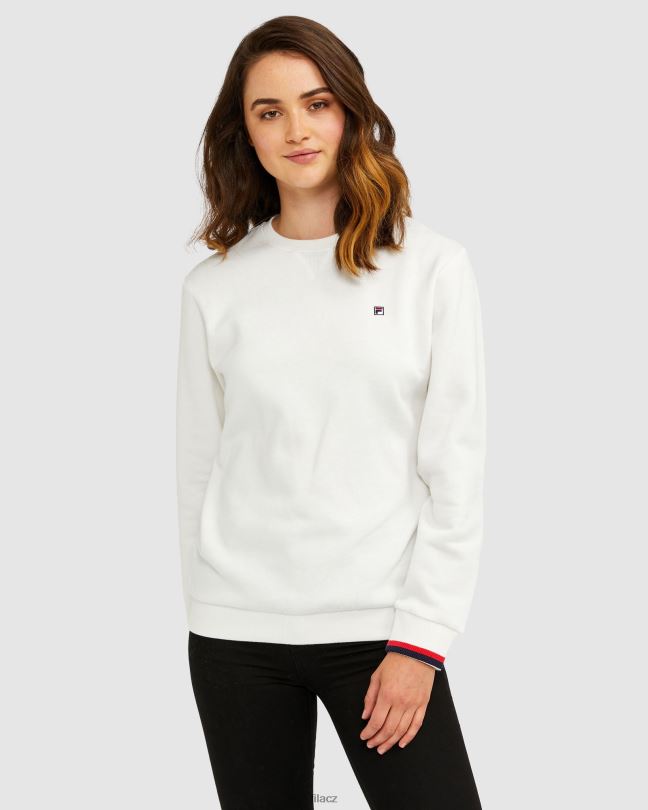 bílý azyl unisex badge crew fila 0668L2640 bílý azyl FILA