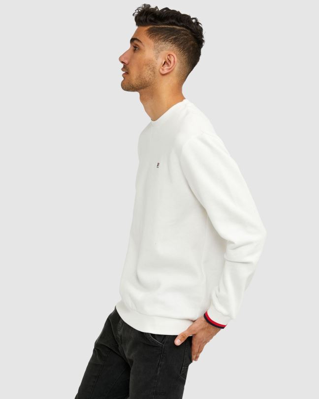 bílý azyl unisex badge crew fila 0668L2640 bílý azyl FILA