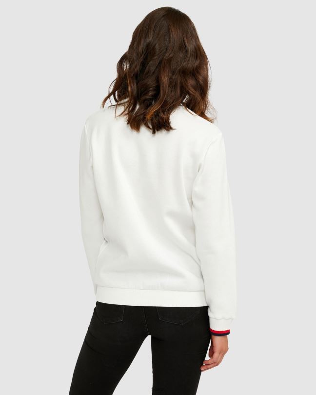 bílý azyl unisex badge crew fila 0668L2640 bílý azyl FILA