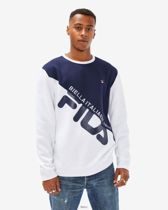 bílá fila unisex monaco crew 0668L2637 bílý FILA