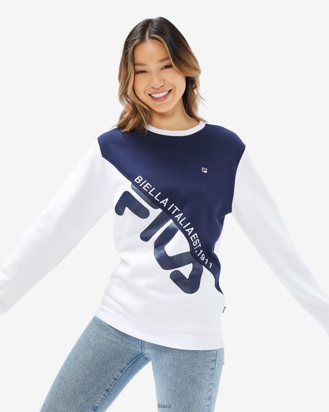 bílá fila unisex monaco crew 0668L2637 bílý FILA
