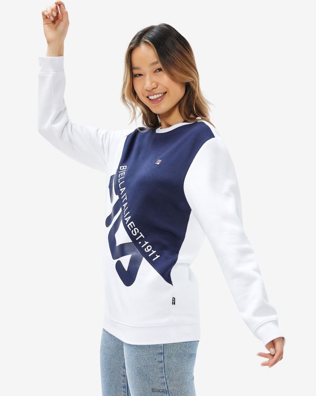 bílá fila unisex monaco crew 0668L2637 bílý FILA