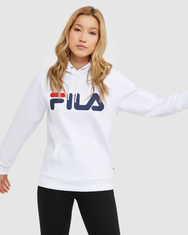 bílá klasická unisex kapuce fila 0668L2496 bílý FILA
