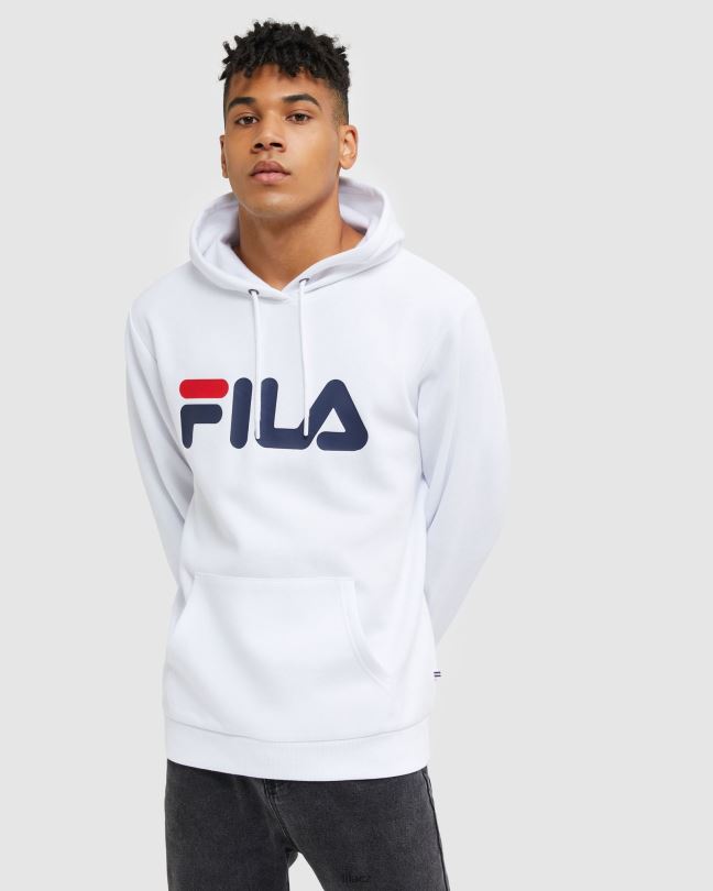 bílá klasická unisex kapuce fila 0668L2496 bílý FILA