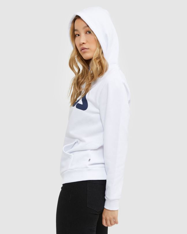bílá klasická unisex kapuce fila 0668L2496 bílý FILA