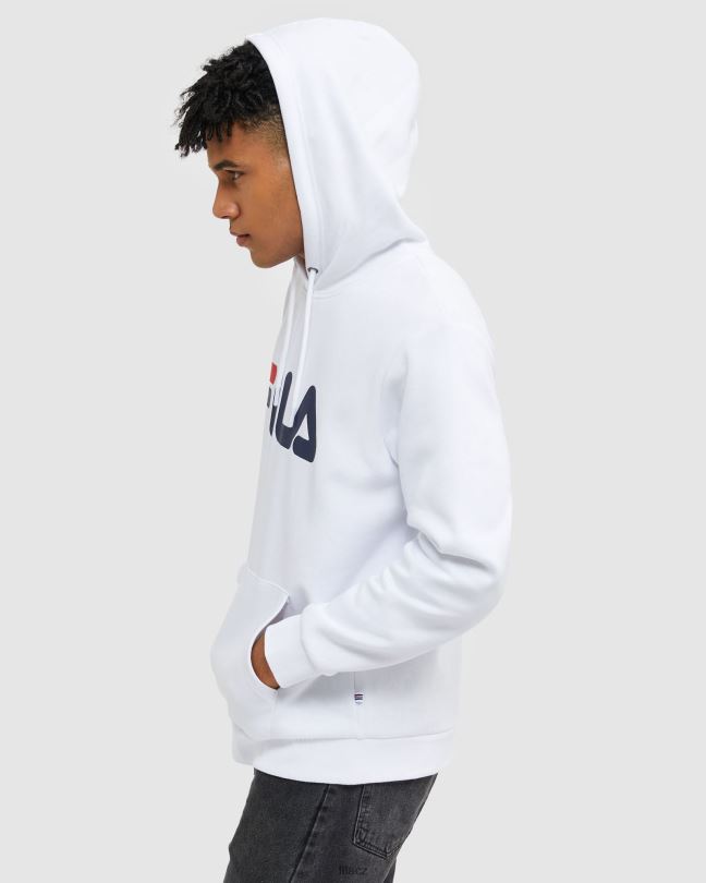 bílá klasická unisex kapuce fila 0668L2496 bílý FILA