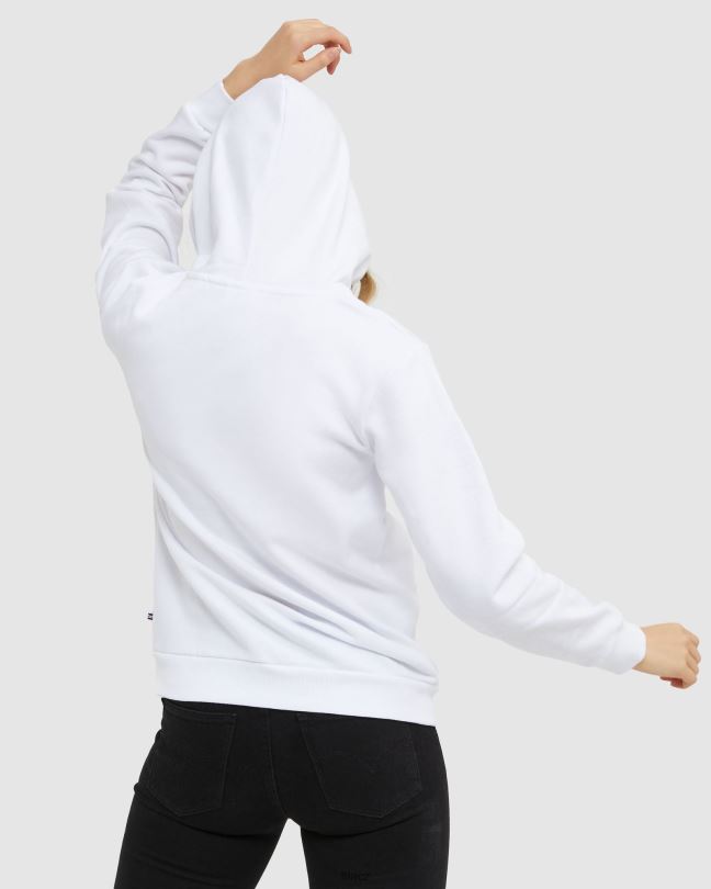 bílá klasická unisex kapuce fila 0668L2496 bílý FILA