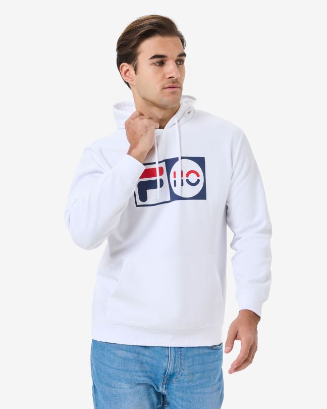 bílá unisex kapuce k výročí fila 0668L2619 bílý FILA