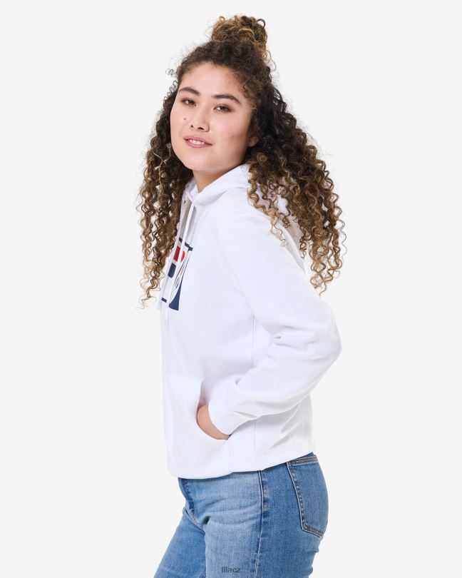 bílá unisex kapuce k výročí fila 0668L2619 bílý FILA