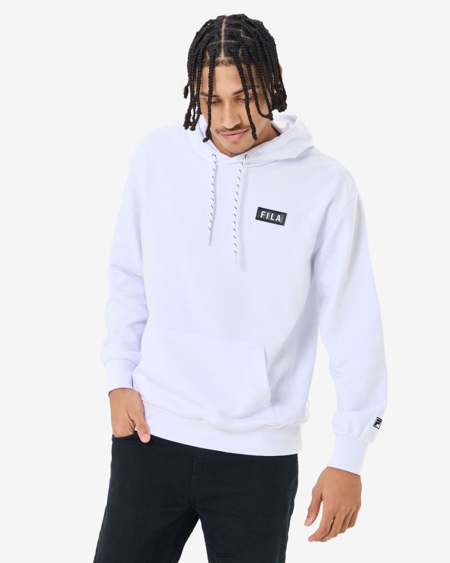bílá unisex mikina s kapucí arlo fila 0668L2622 bílý FILA