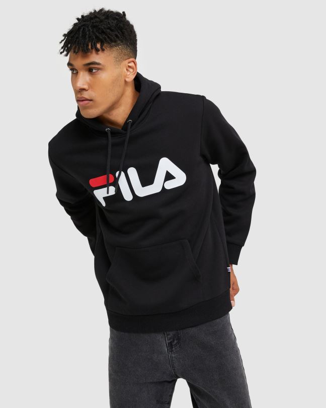 černá klasická unisex kapuce fila 0668L2466 Černá FILA