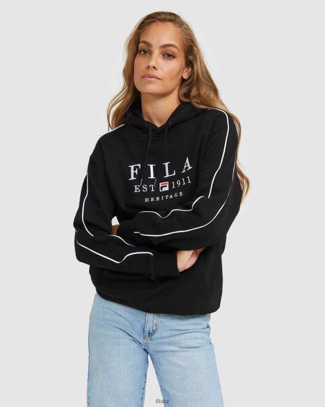 Černá unisex historická kapuce fila 0668L2446 Černá FILA
