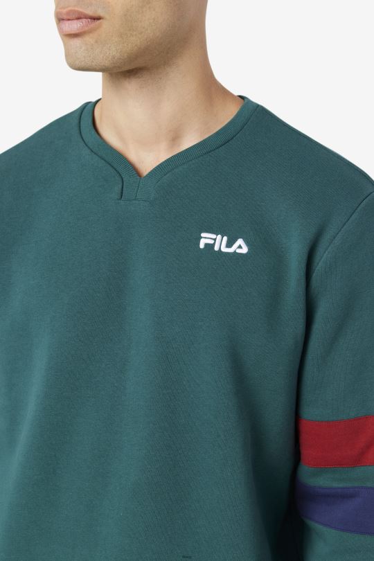 faneel crew červnová chyba/rebarbora/peacoat fila 0668L515 červnová chyba/rebarbora/páv FILA