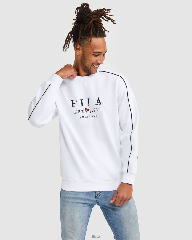 fila bílá unisex dědictví crew 0668L2590 bílý FILA