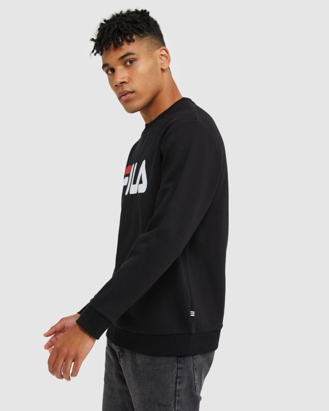 fila black classic unisex crew 0668L2488 Černá FILA