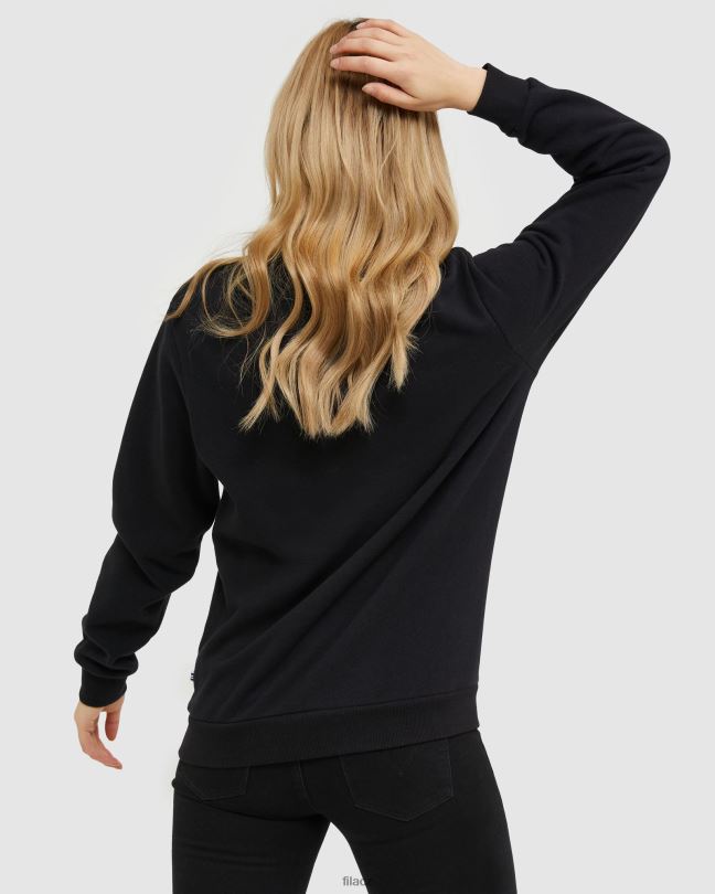 fila black classic unisex crew 0668L2488 Černá FILA