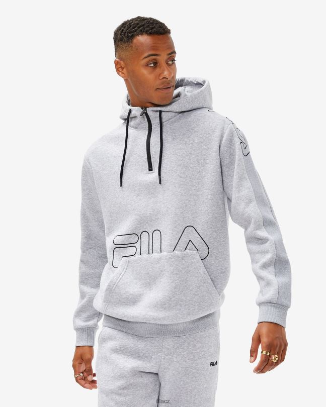 fila šedá marle pánská jay qtr zip 0668L2614 šedá marle FILA