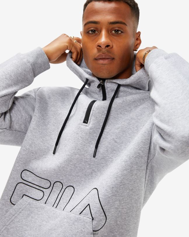 fila šedá marle pánská jay qtr zip 0668L2614 šedá marle FILA