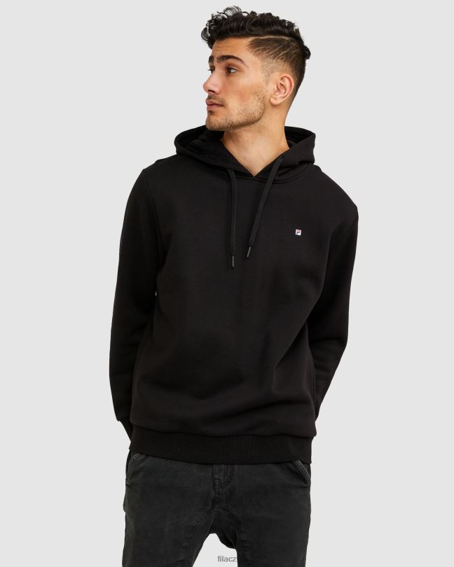 fila černá unisex odznak 2.0 kapuce 0668L2632 Černá FILA