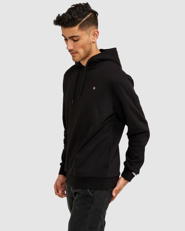 fila černá unisex odznak 2.0 kapuce 0668L2632 Černá FILA