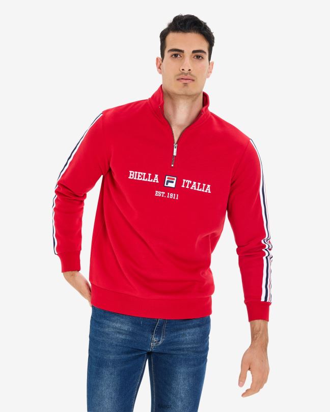 fila pánské aemero qtr zip červený 0668L2623 Červené FILA