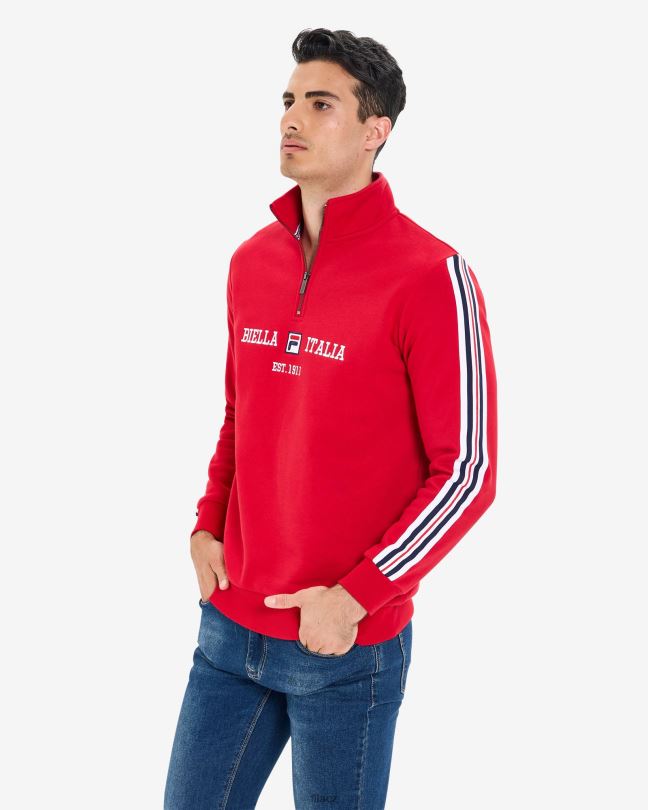 fila pánské aemero qtr zip červený 0668L2623 Červené FILA