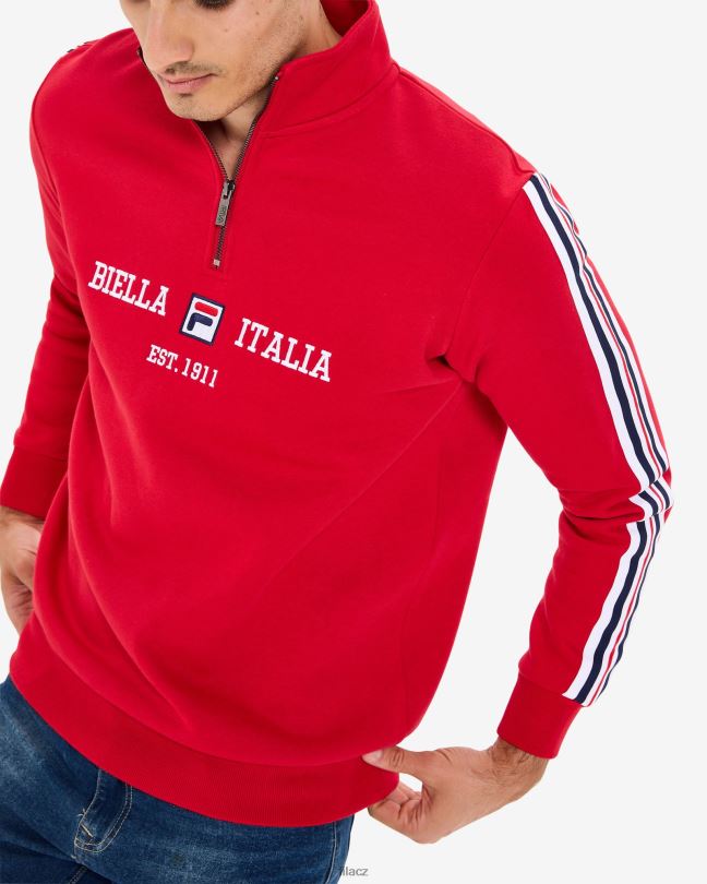fila pánské aemero qtr zip červený 0668L2623 Červené FILA