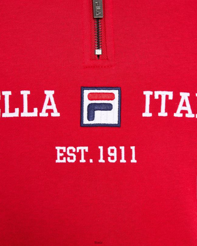 fila pánské aemero qtr zip červený 0668L2623 Červené FILA