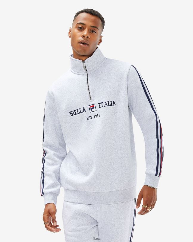 fila pánské aemero qtr zip světle šedá marle 0668L2617 světle šedá marle FILA