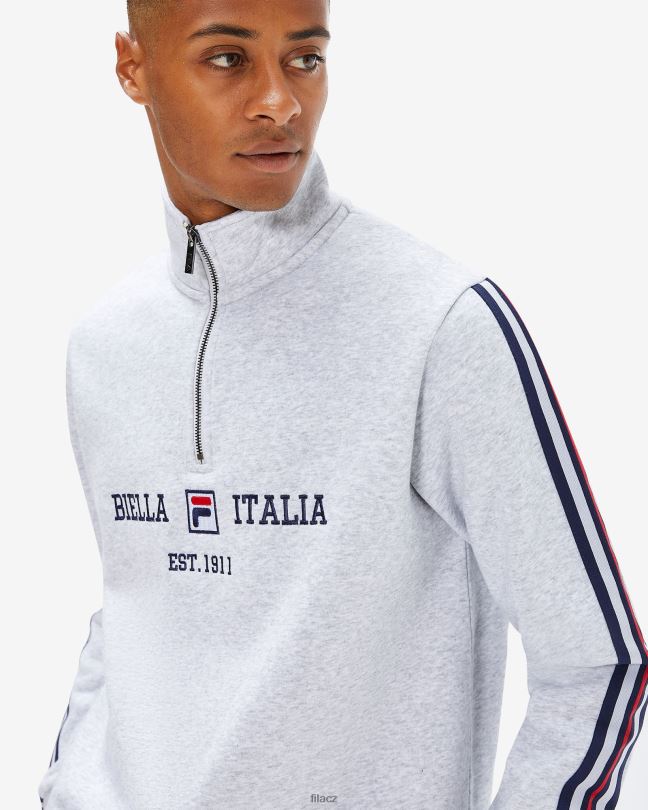 fila pánské aemero qtr zip světle šedá marle 0668L2617 světle šedá marle FILA