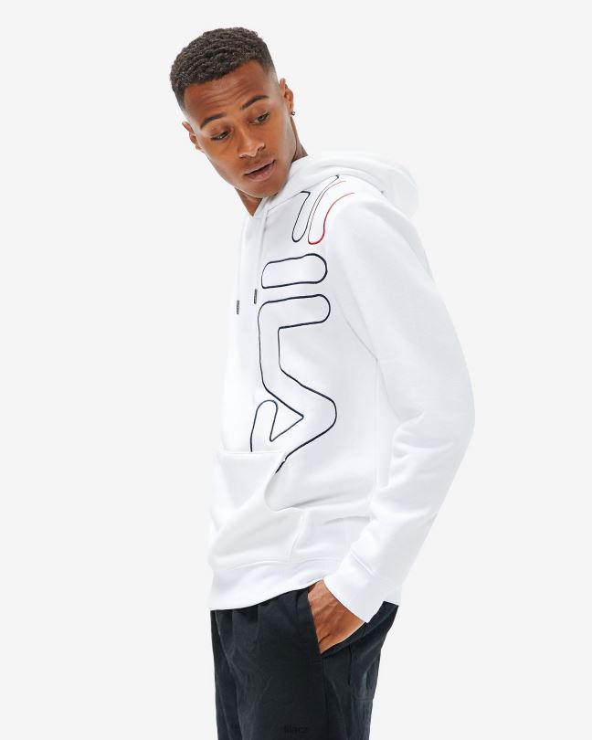 fila pánské brando s kapucí bílé 0668L2605 bílý FILA