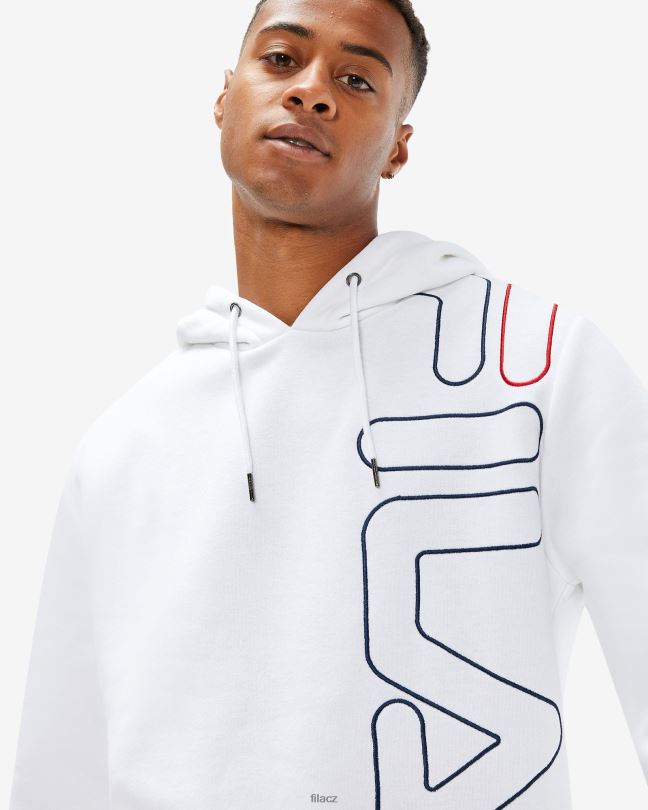 fila pánské brando s kapucí bílé 0668L2605 bílý FILA