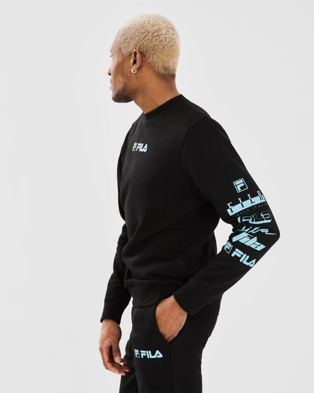 fila pánské daldy crew černé 0668L2317 Černá FILA