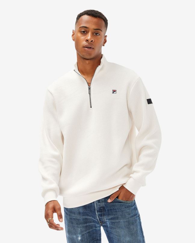fila pánský odznak 2,0 qtr zip kokosový krém 0668L2629 kokosový krém FILA