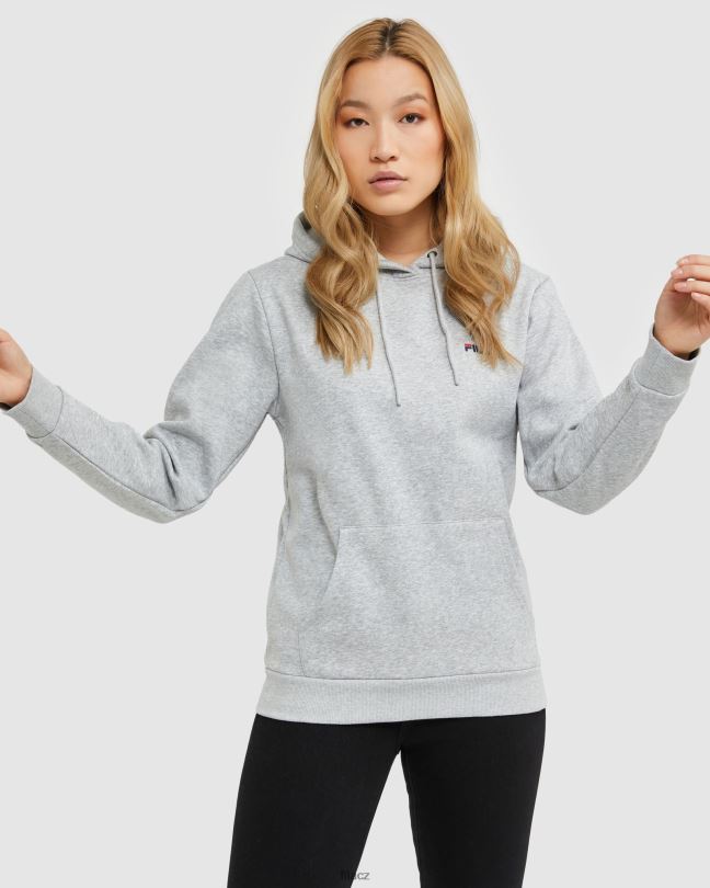 fila stříbrná marle klasická unisex kapuce 2 0668L2494 stříbrný marle FILA