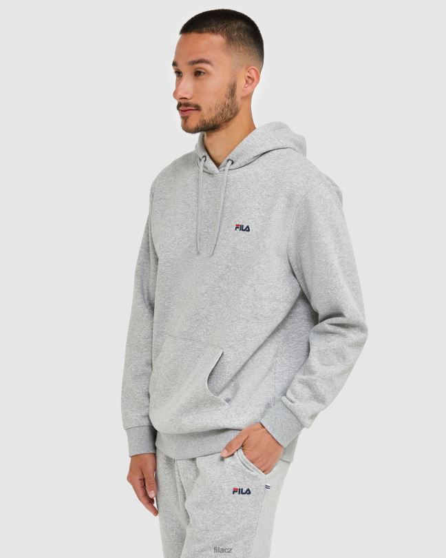 fila stříbrná marle klasická unisex kapuce 2 0668L2494 stříbrný marle FILA