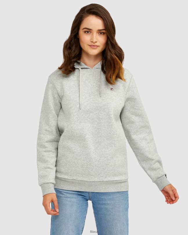 fila stříbrná marle unisex odznak 2.0 kapuce 0668L2626 stříbrný marle FILA