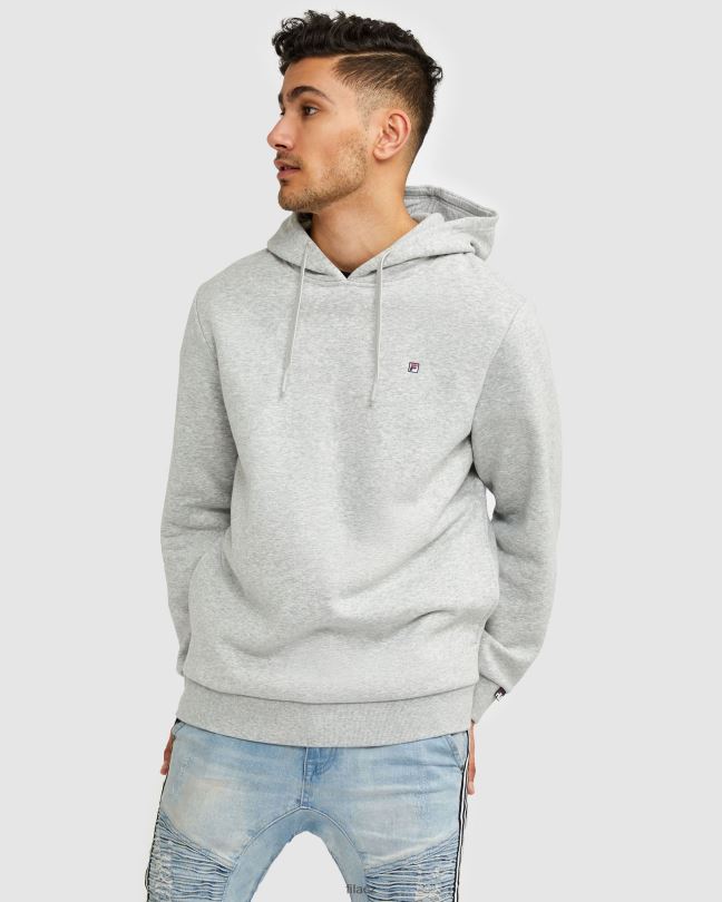 fila stříbrná marle unisex odznak 2.0 kapuce 0668L2626 stříbrný marle FILA
