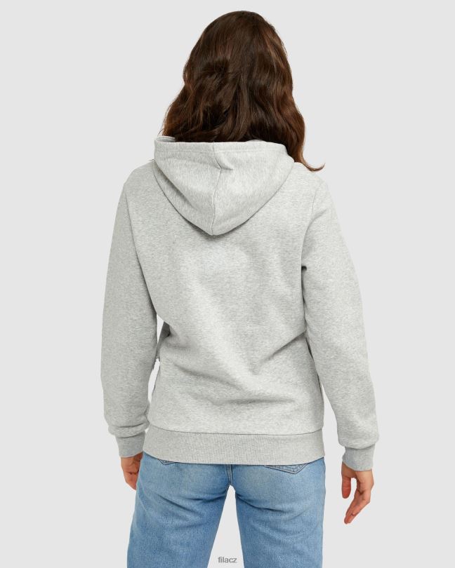 fila stříbrná marle unisex odznak 2.0 kapuce 0668L2626 stříbrný marle FILA