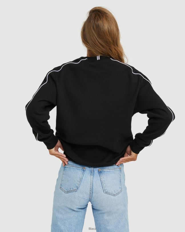 fila unisex dědictví crew černá 0668L2593 Černá FILA