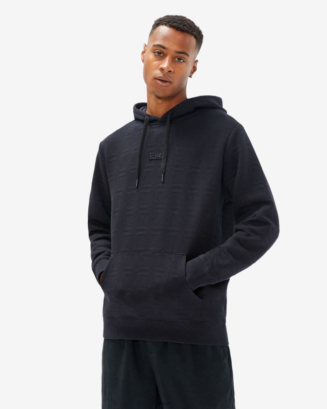 fila unisex echo kapuce černá 0668L2611 Černá FILA