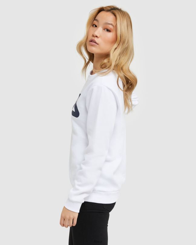 fila white classic unisex crew 0668L2500 bílý FILA