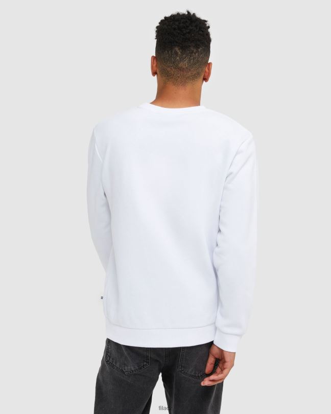 fila white classic unisex crew 0668L2500 bílý FILA