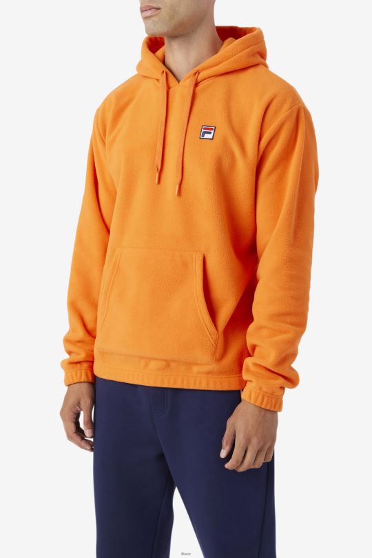 fleecová mikina fila oranžová finn 0668L508 oranžový FILA