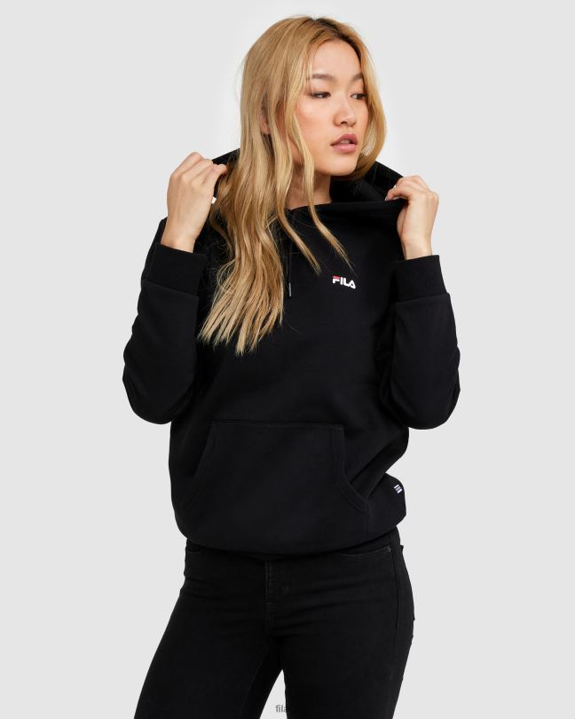 klasická unisex kapuce 2 černá fila 0668L2459 Černá FILA