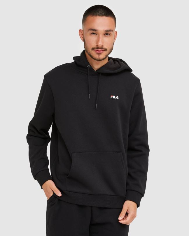 klasická unisex kapuce 2 černá fila 0668L2459 Černá FILA